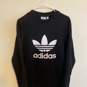 Adidas Men's Black Crewneck Sweater